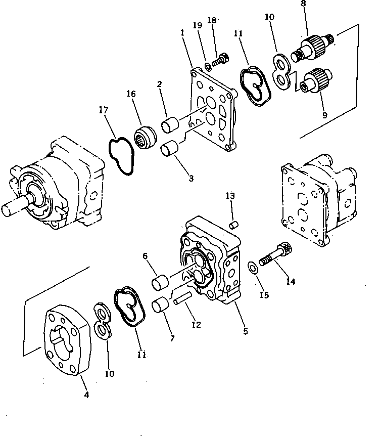 PUMP ASS'Y (SBR6) 705-41-04030 KOMATSU