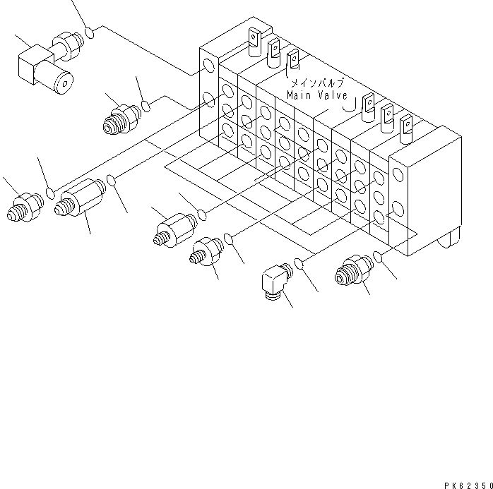 Ниппель 20A-62-12220 KOMATSU
