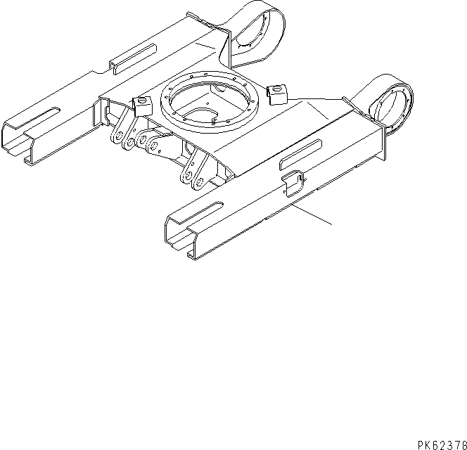 Рама гусеничной тележки 20A-35-11111 KOMATSU