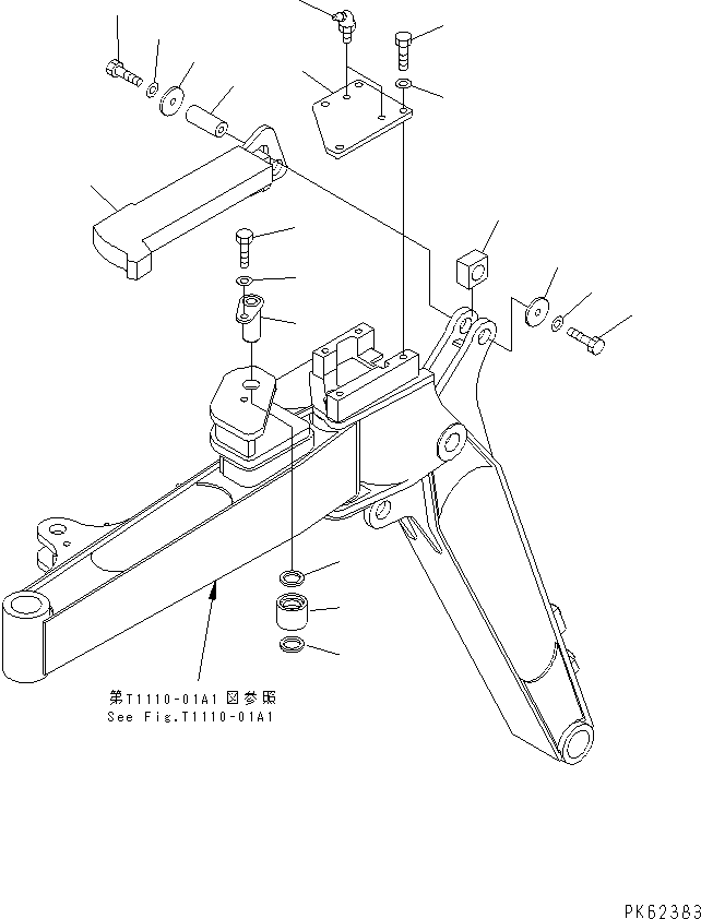 Бобышка 20A-70-12153 KOMATSU
