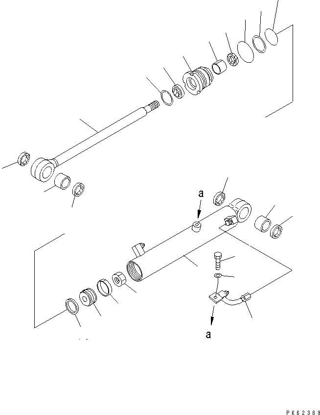CYLINDER,BUCKET 20A-63-76140 KOMATSU