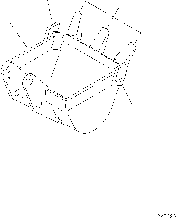 Ковш 20A-70-15110 KOMATSU