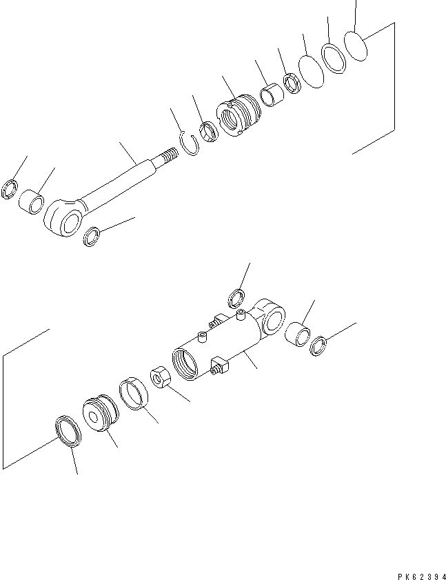 CYLINDER,BLADE 20A-63-96140 KOMATSU