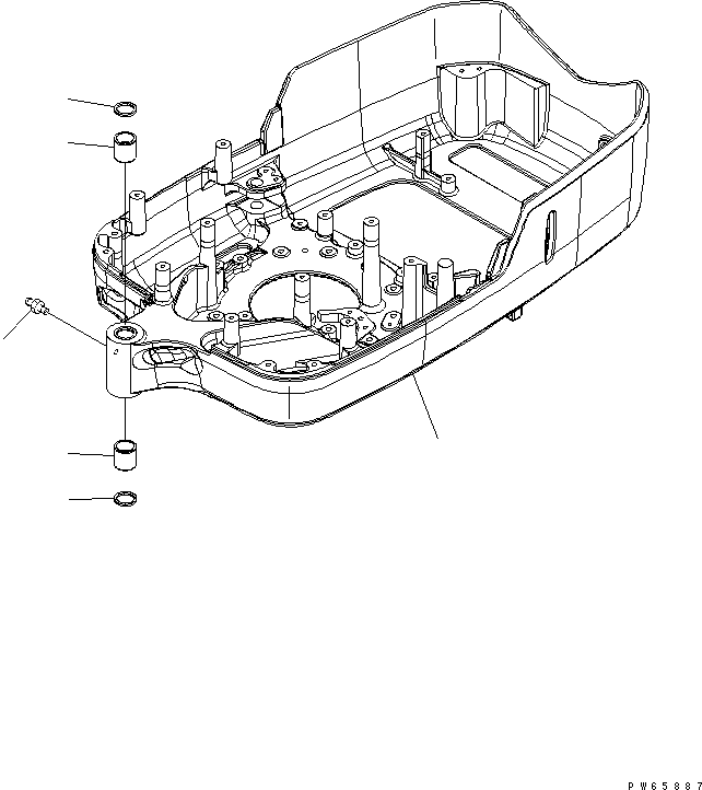 FRAME,REVOLVING 21S-46-31113 KOMATSU