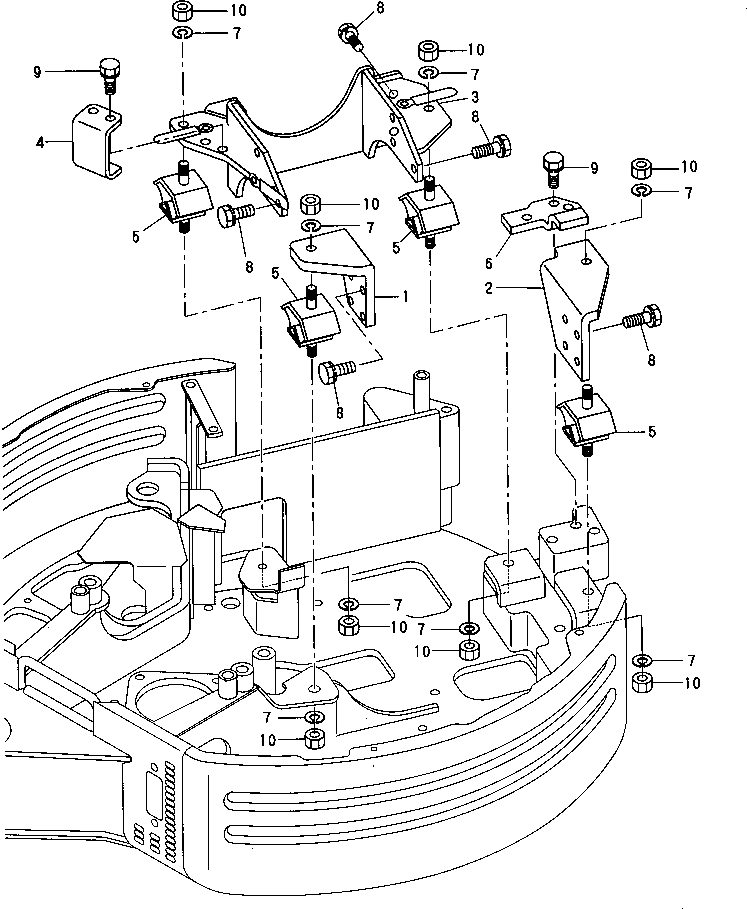 MOUNT,R.H. YM17218613121K KOMATSU