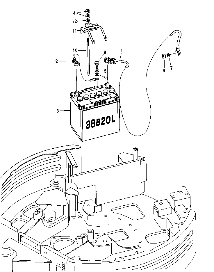TERMINAL,BATTERY YM172149-16110 KOMATSU