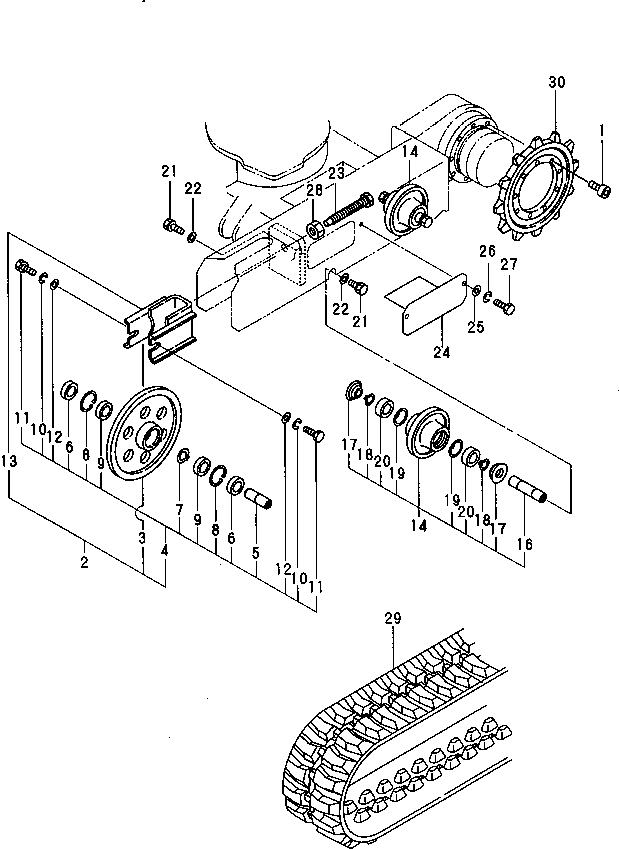 IDLER ASS'Y YM772157-37101 KOMATSU