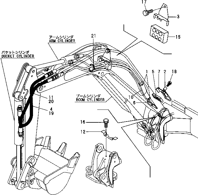 Хомут YM17218678880K KOMATSU
