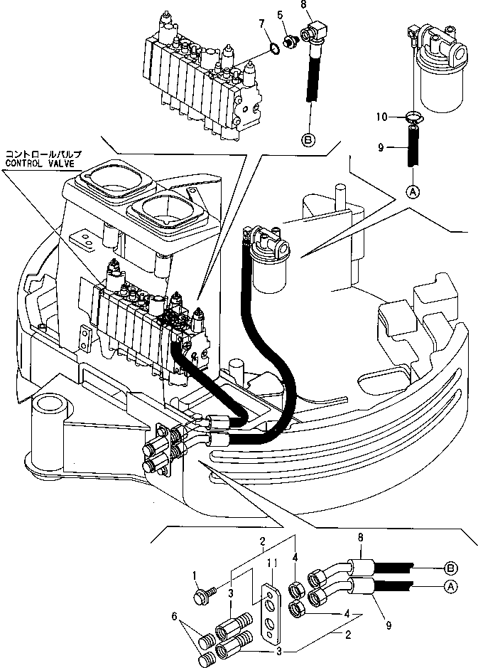 Пластина YM17218676330K KOMATSU