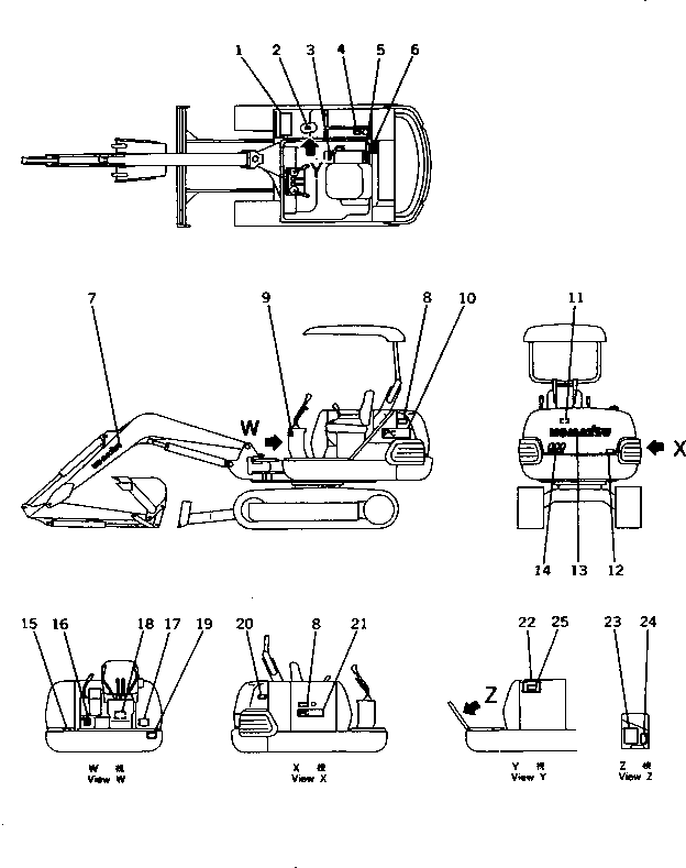 PLATE¤ OPERATING,ISO PATTERN 20N-98-71511 KOMATSU