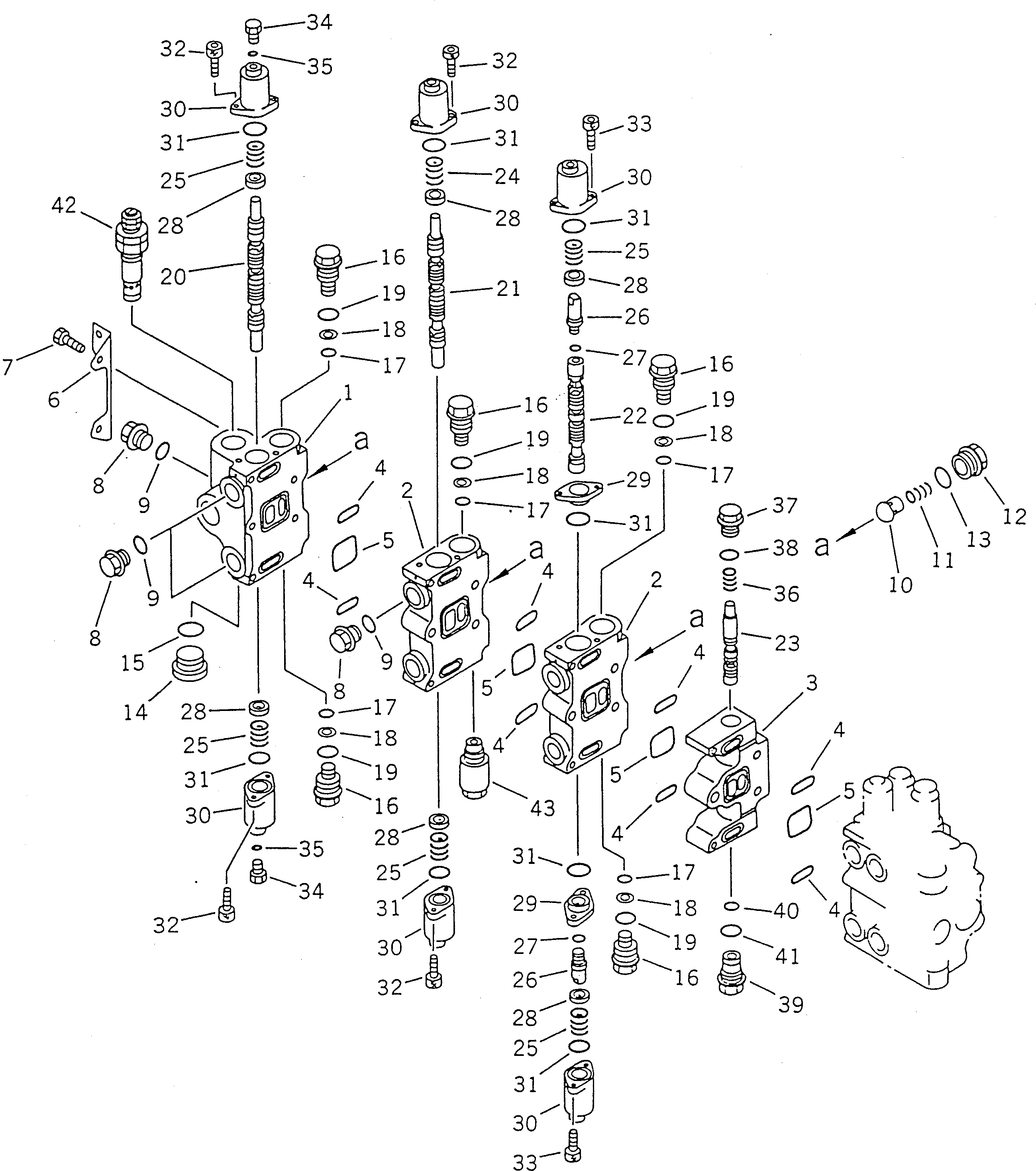 VALVE ASS'Y,L.H. 709-86-11100 KOMATSU