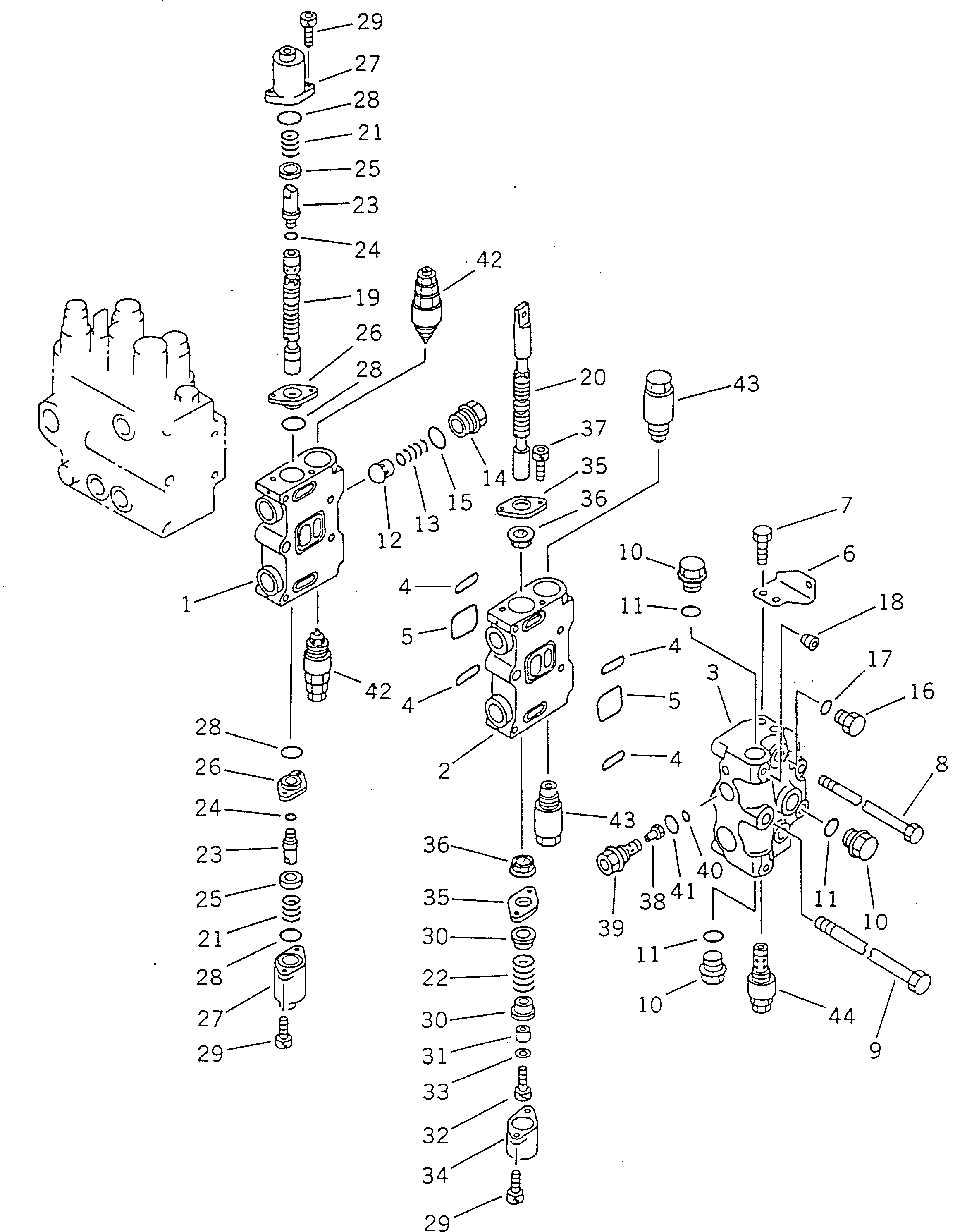 VALVE ASS'Y,L.H. (709-86-11100) KOMATSU