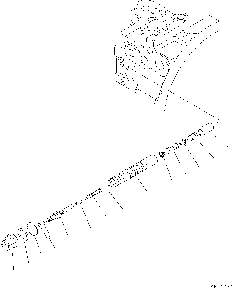 VALVE ASS'Y,PC 708-1L-04611 KOMATSU