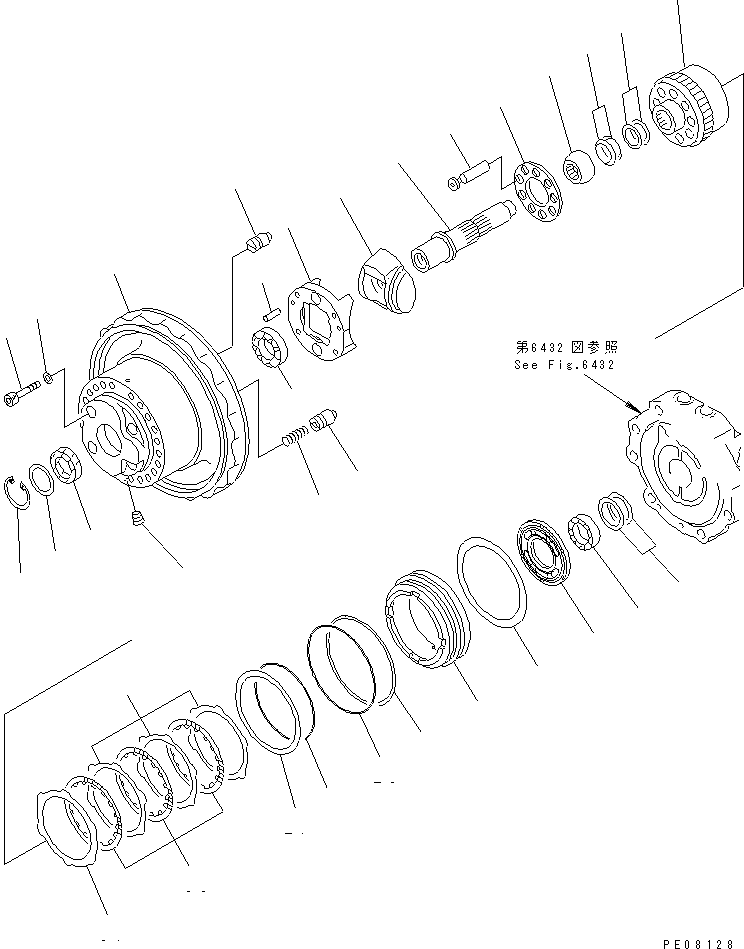 Корпус в сборе (\2\708-8F-04021) KOMATSU