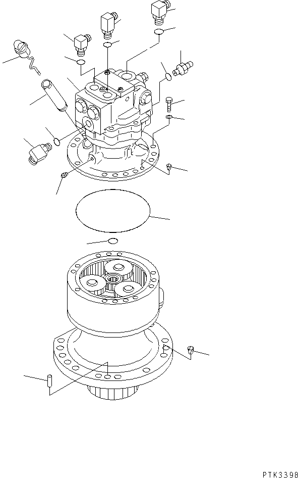 SWING MOTOR ASS'Y (706-73-01150) KOMATSU
