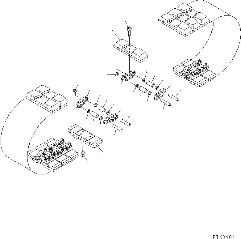 Башмак гусеницы в сборе 20X-32-02100 KOMATSU