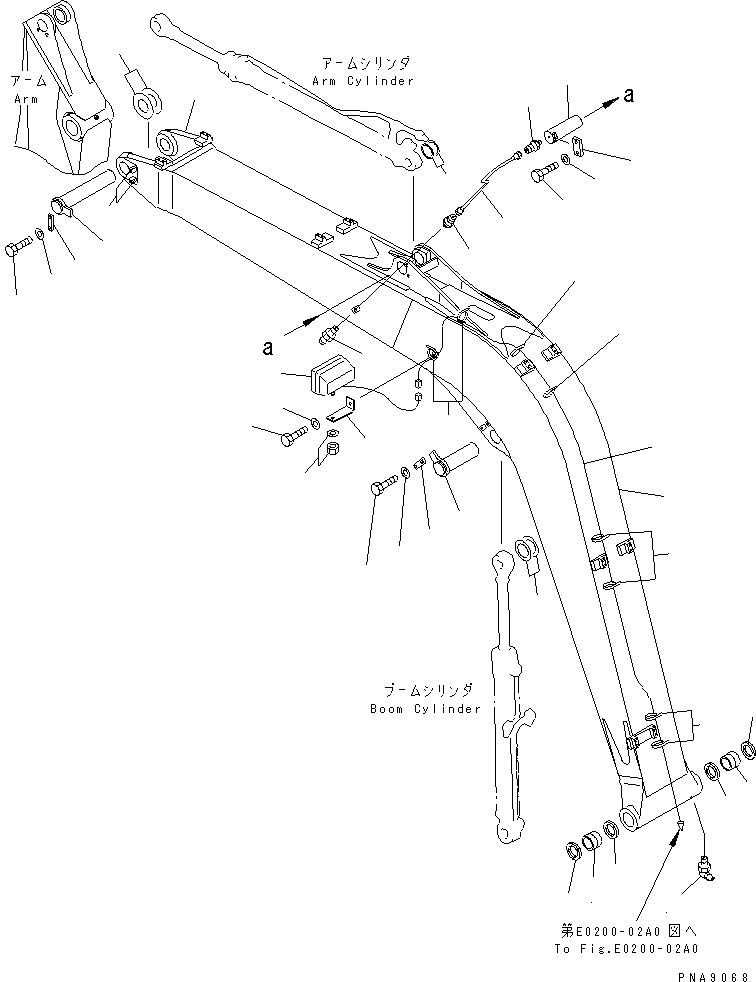 BOOM ASS'Y,1 ACTUATOR 20X-973-0040 KOMATSU