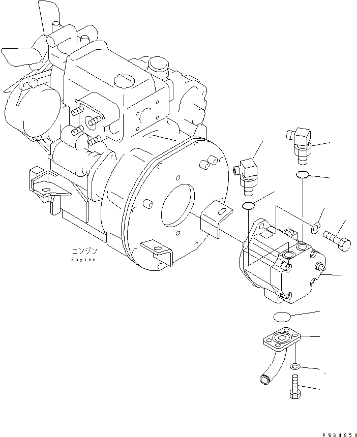 Угольник 22J-62-12111 KOMATSU