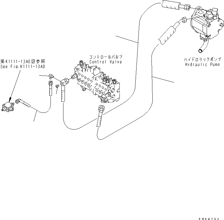Шланг 22J-62-12221 KOMATSU