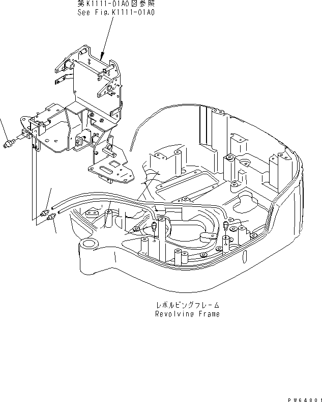 Трубка 22J-46-11140 KOMATSU