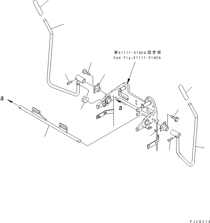 LEVER,LOCK¤ R.H. 22J-43-11273 KOMATSU