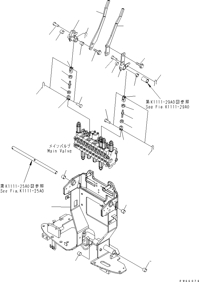 BRACKET,MAIN 22J-43-12310 KOMATSU