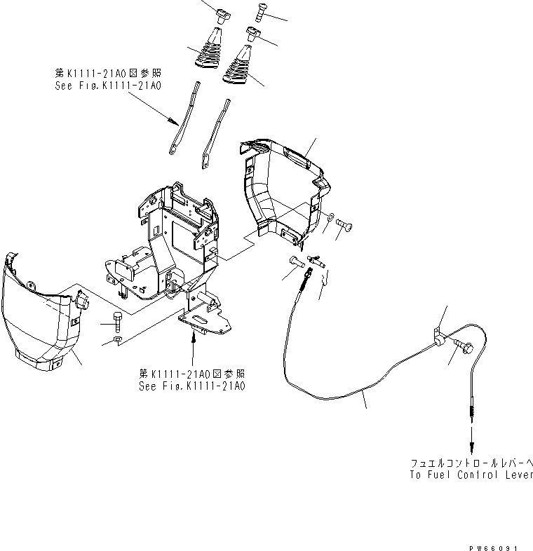 Передняя крышка 22J-43-11170 KOMATSU