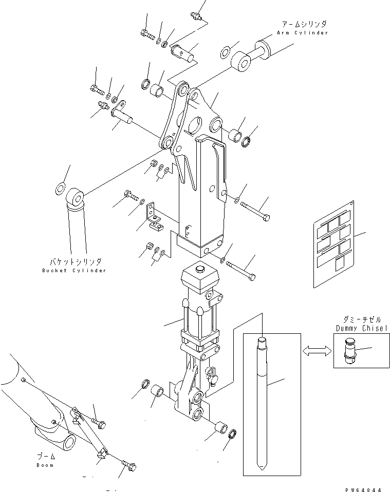 ARM ASS'Y,BREAKER 22J-970-1101 KOMATSU