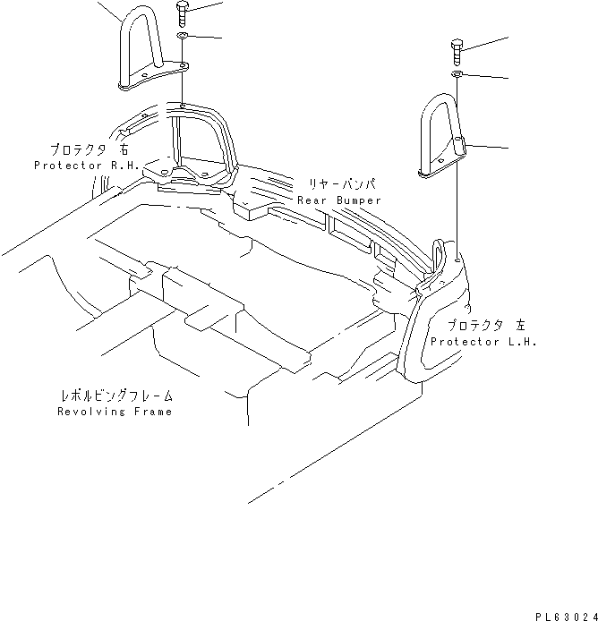 Ограждение левое 20N-46-78231 KOMATSU