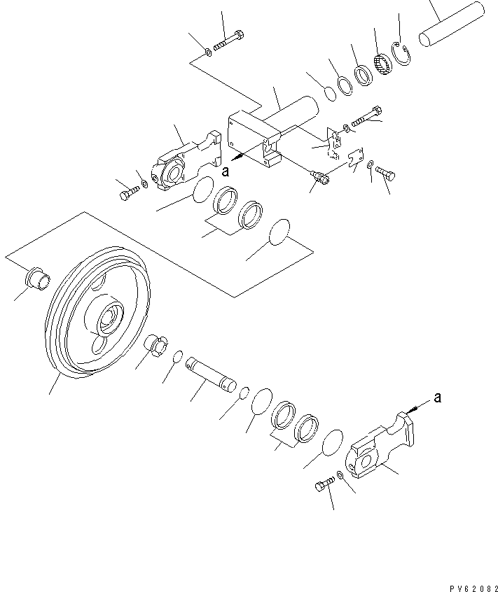 Опора левая 20C-30-21130 KOMATSU