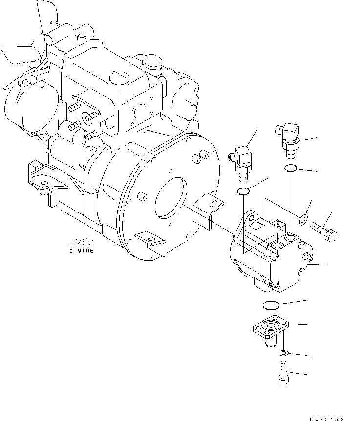 Трубка 20A-62-22111 KOMATSU