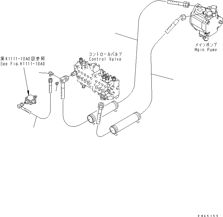 Шланг 20A-62-22161 KOMATSU