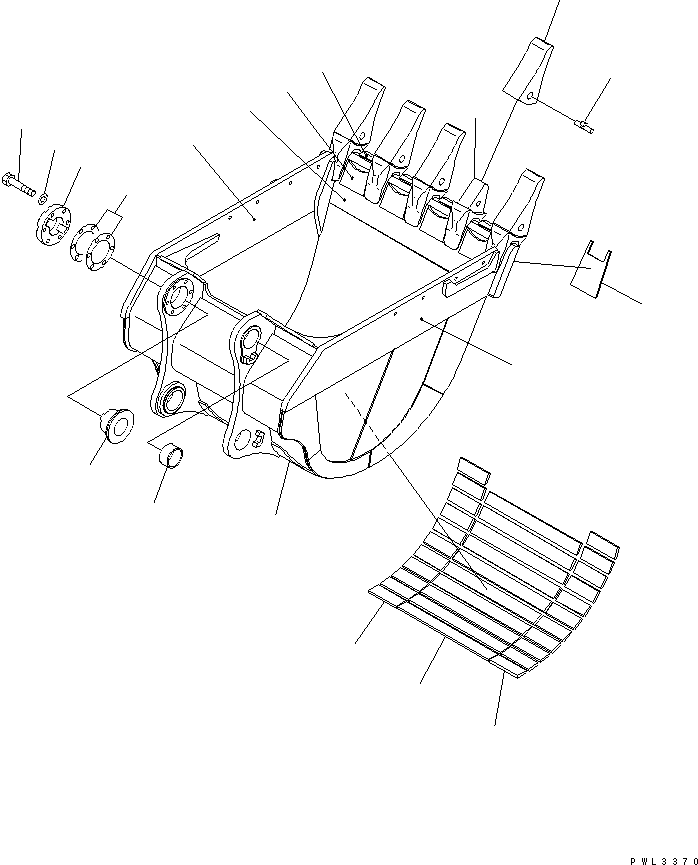 Пластина (сварная) 21N-939-3650 KOMATSU