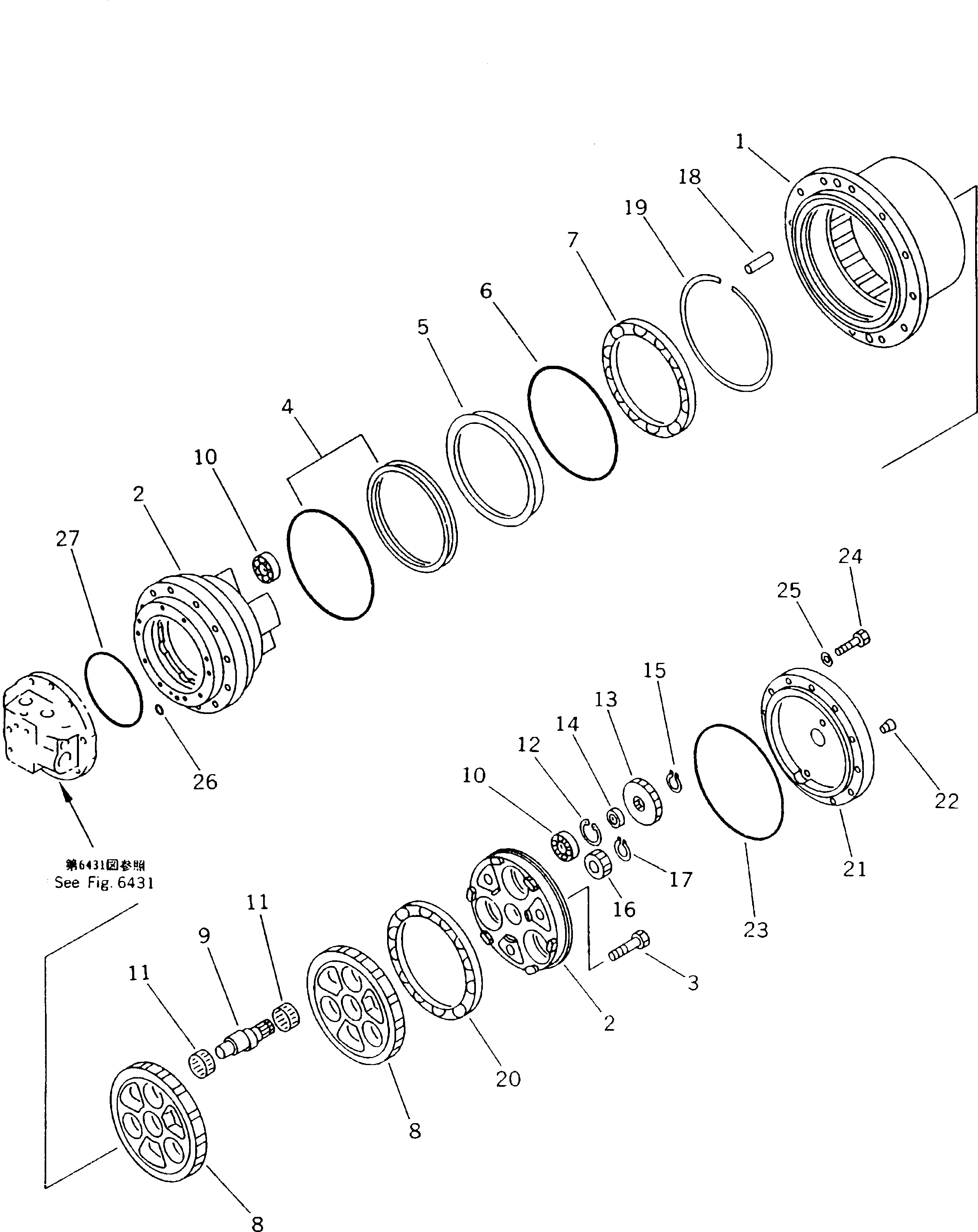 BOLT,REAMER (\7\TZ200B1019-02) KOMATSU