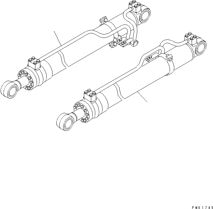 CYLINDER GROUP,(L.H.) (\8\203-63-X7900) KOMATSU