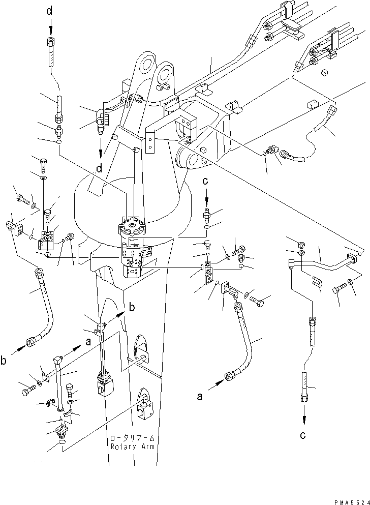Трубка правая 202-966-6641 KOMATSU