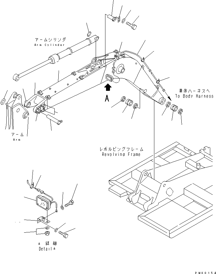Стрела в сборе \0\203-70-01002 KOMATSU