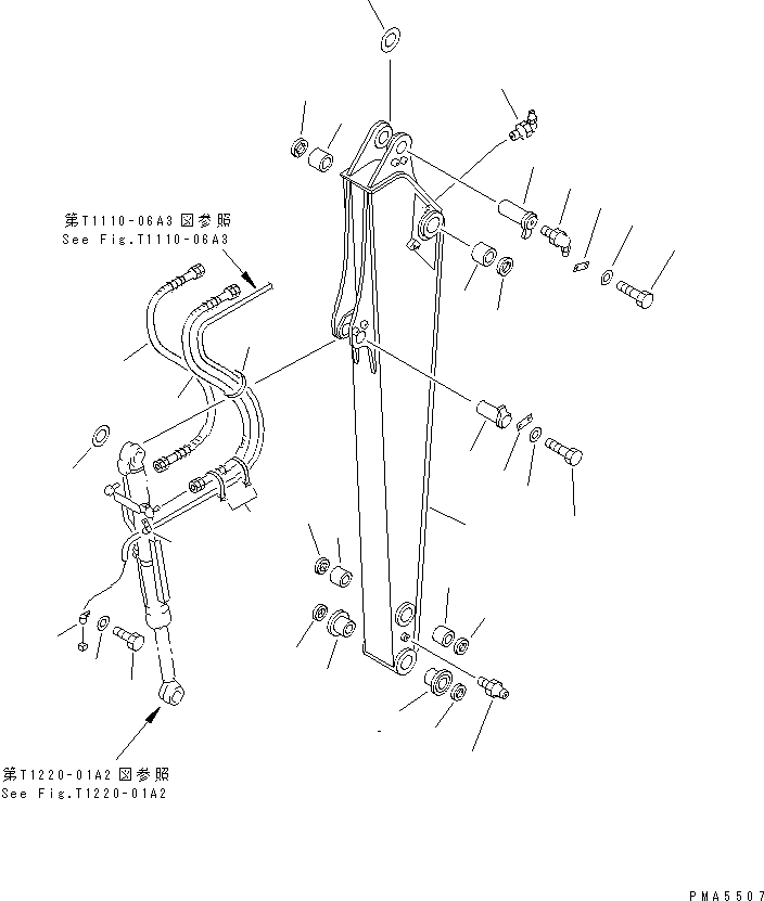 ARM ASS'Y,GX 203-70-01491 KOMATSU