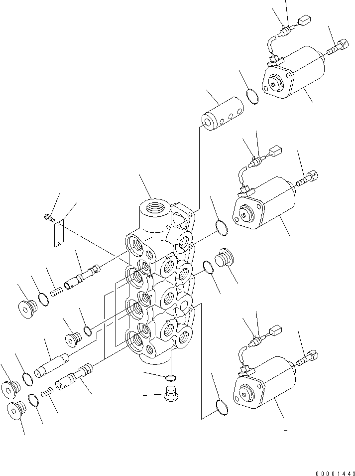 Электромагнитный клапан 203-60-62530 KOMATSU