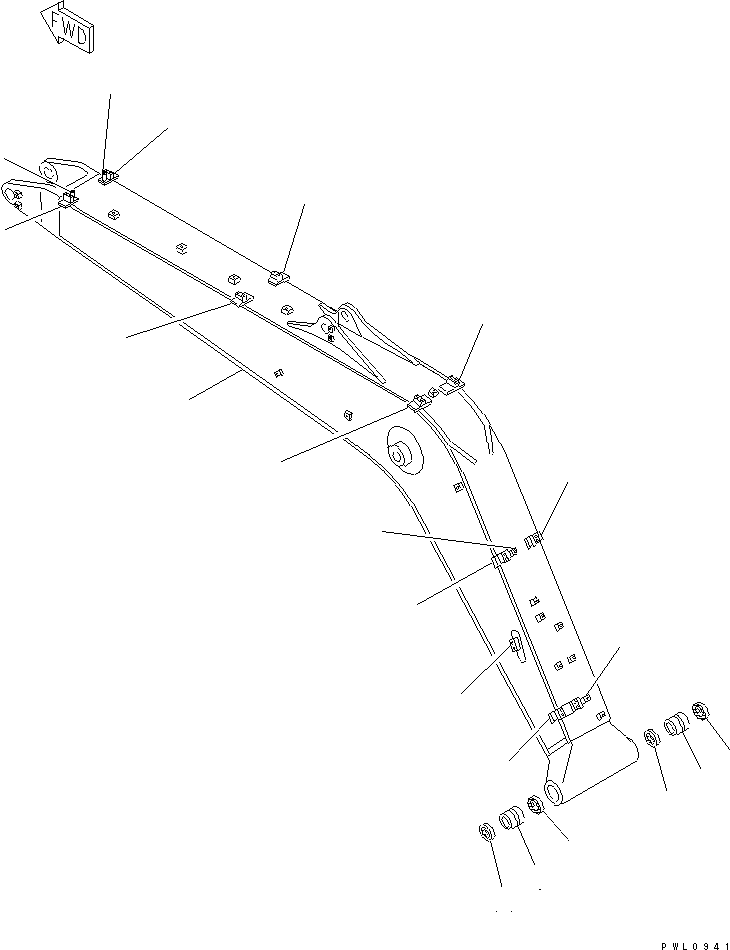 Стрела в сборе 203-70-01522 KOMATSU