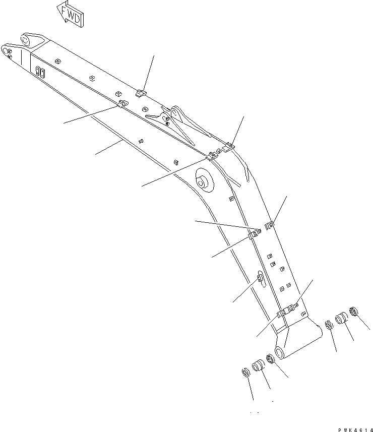 Стрела в сборе 203-70-01520 KOMATSU
