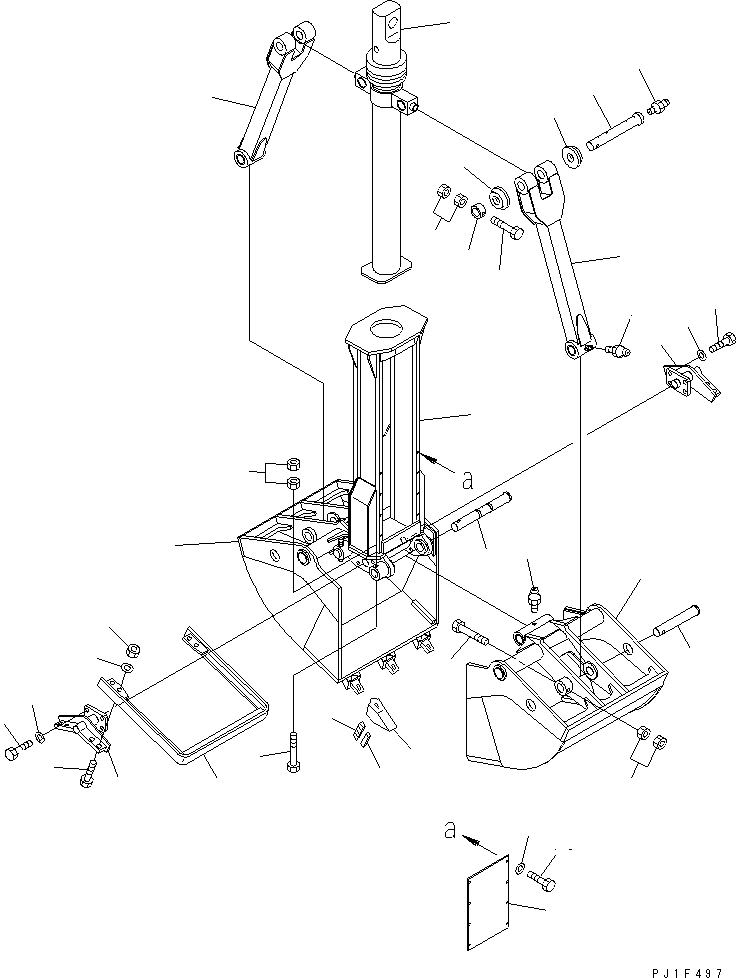 Крышка MZCS071-01121 KOMATSU