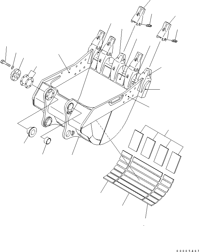 Пластина (сварная) 21N-70-34540 KOMATSU