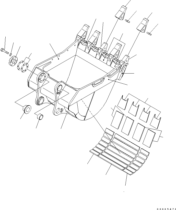 Пластина (сварная) 21N-939-3770 KOMATSU