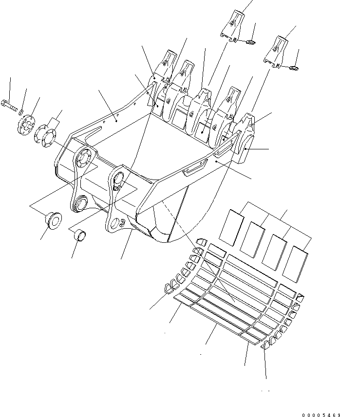 Пластина (сварная) 21N-939-3S80 KOMATSU