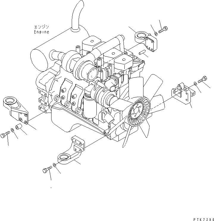 Кронштейн 22B-01-11170 KOMATSU