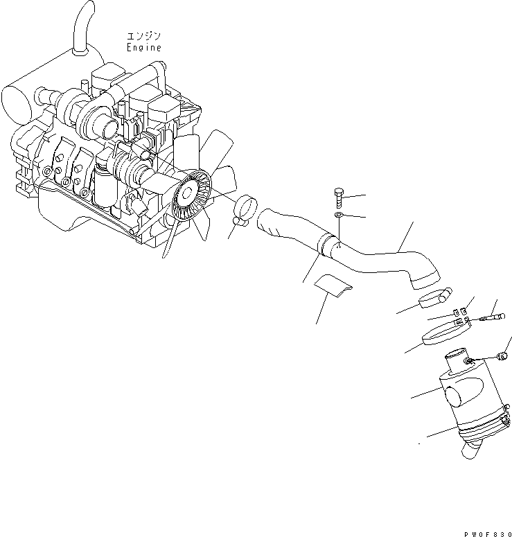 Шланг 22B-01-11140 KOMATSU