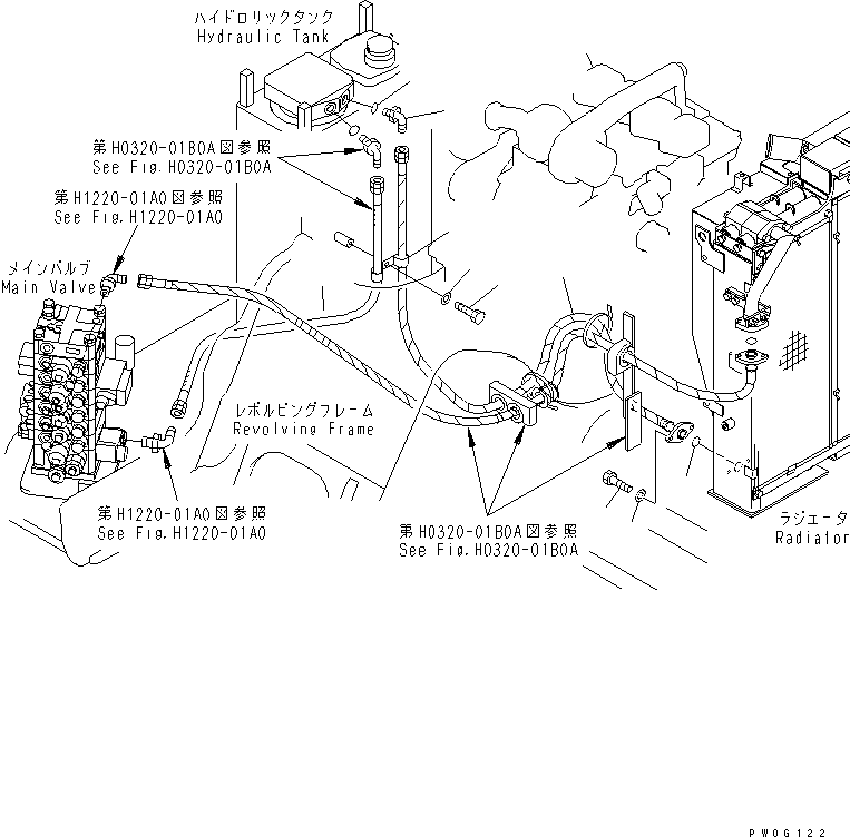 Шланг 22B-62-17190 KOMATSU