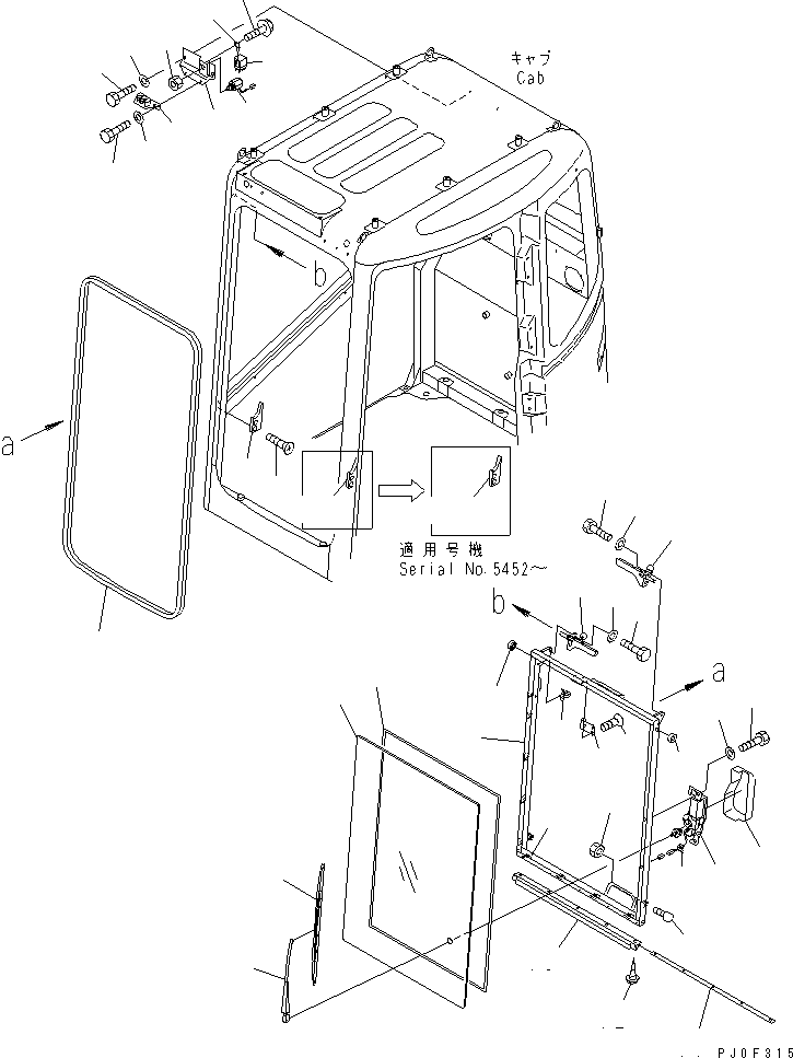 CAB ASS'Y,(FULL GUARD) (22B-54-00142) KOMATSU