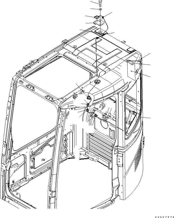Кронштейн 22B-54-19480 KOMATSU